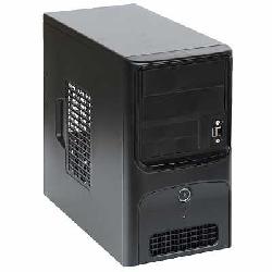 Корпус INWIN EMR-011 BS U2AXDX Micro ATX 300W (ATX2.3, 20+4pin, SATA, 12cm Fan) USB+Audio+Heatpipe, Черно-серебристый